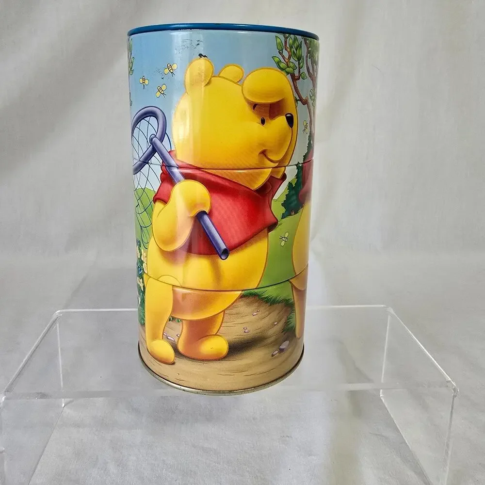 Disney Winnie the Pooh Tin Coin Piggy Bank Pull Apart 6